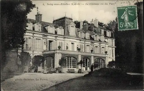 Ak Soisy sous Etiolles Essonne, Le Chateau vu du Parc