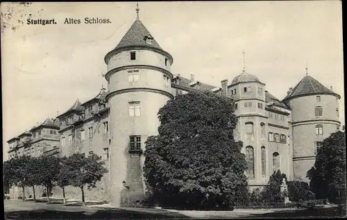 Ak Stuttgart am Neckar, altes Schloss