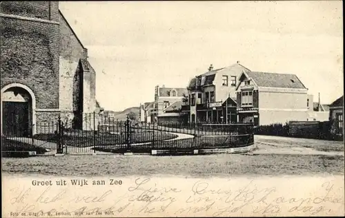 Ak Wijk aan Zee Beverwijk Nordholland Niederlande, Straßenpartie