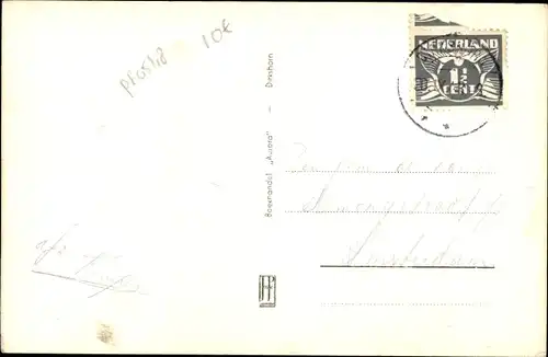 Ak Dirkshorn Nordholland Niederlande, Flusspartie, Wohnhäuser, Kade