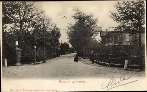 Ak Bussum Nordholland Niederlande, Heerenstraat