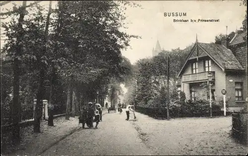 Ak Bussum Nordholland Niederlande, Brinklaan, Prinsenstraat