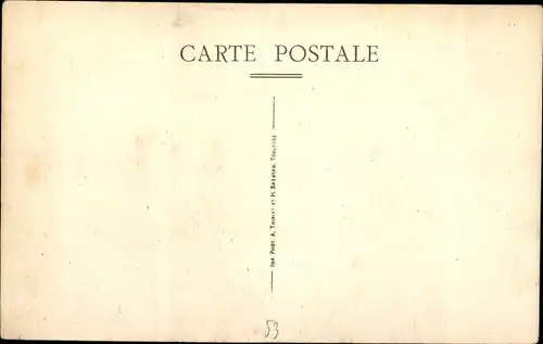 Ak Andouille Mayenne, Rue de Gonnette, Friseur, Café