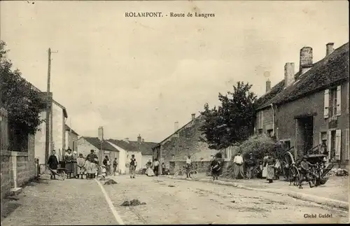 Ak Rolampont Haute Marne, Route de Langres