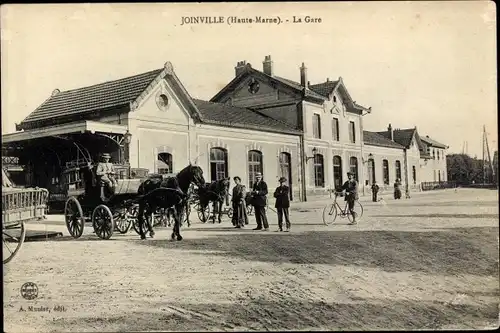 Ak Joinville Haute Marne, La Gare