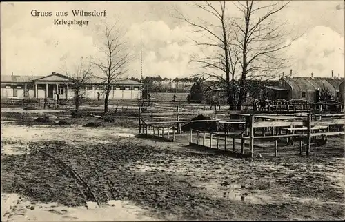 Ak Wünsdorf Zossen in Brandenburg, Kriegslager