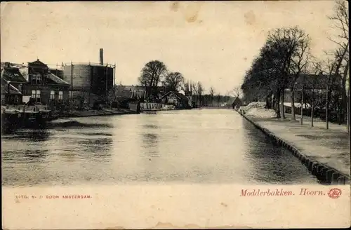 Ak Hoorn Nordholland Niederlande, Modderbakken