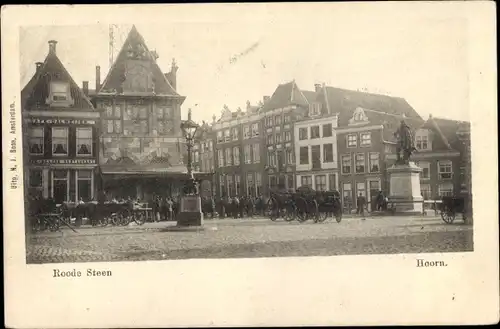 Ak Hoorn Nordholland Niederlande, Roode Steen