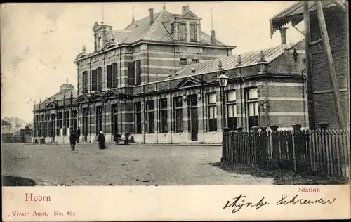 Ak Hoorn Nordholland Niederlande, Bahnhof