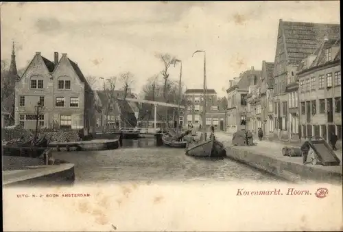 Ak Hoorn Nordholland Niederlande, Korenmarkt