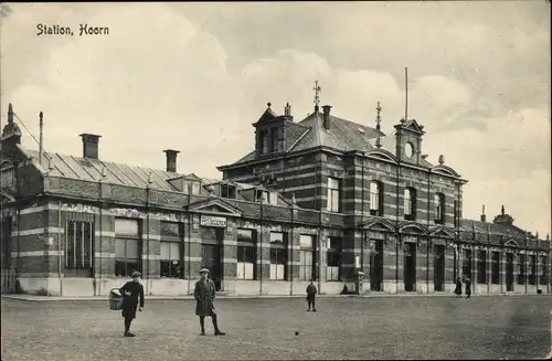 Ak Hoorn Nordholland Niederlande, Bahnhof