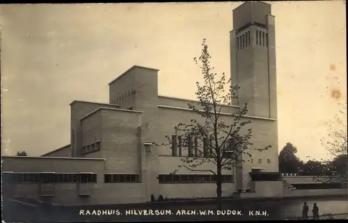 Ak Hilversum Nordholland Niederlande, Raadhuis