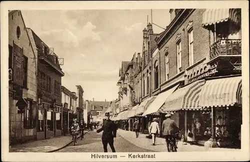 Ak Hilversum Nordholland Niederlande, Kerkstraat