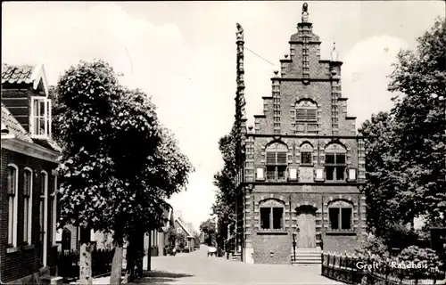 Ak Graft Nordholland Niederlande, Raadhuis