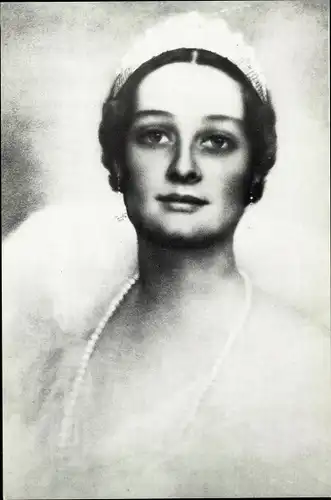 Ak Königin Astrid von Belgien, Portrait