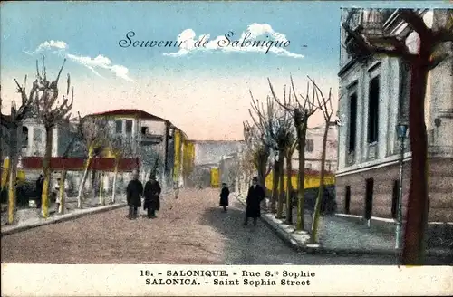 Ak Thessaloniki Saloniki Griechenland, St. Sophia Street