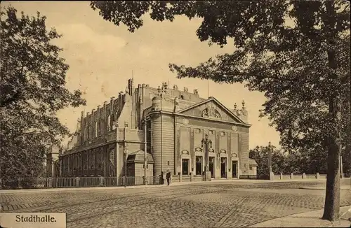 Ak Görlitz in der Lausitz, Stadthalle