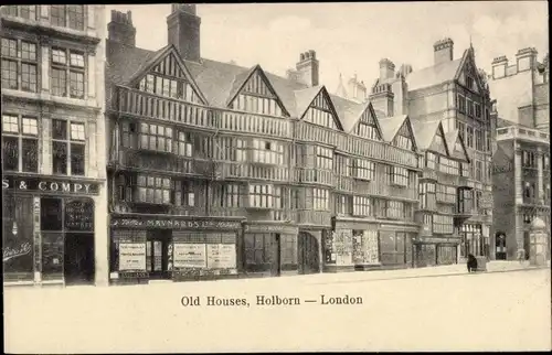 Ak Holborn Camden London England, Old Houses