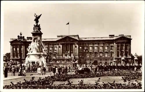Ak City of Westminster London England, Buckingham Palace, Victoria Memorial