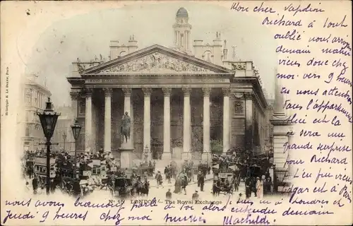 Ak London City England, The Royal Exchange