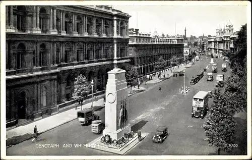 Ak City of Westminster London England, Cenotaph and Whitehall