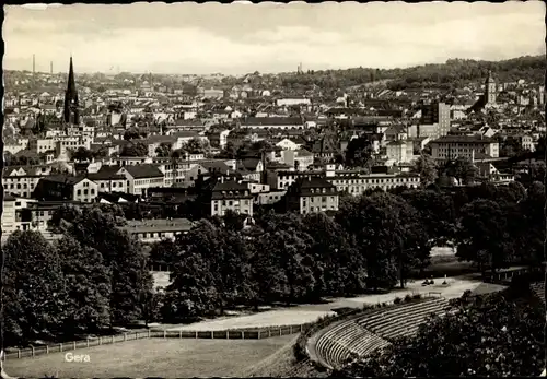 Ak Gera in Thüringen, Stadtpanorama