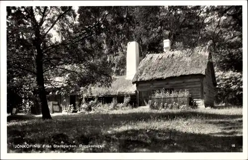 Ak Jönköping Schweden, Frän Stadsparken, Ryggässtugan