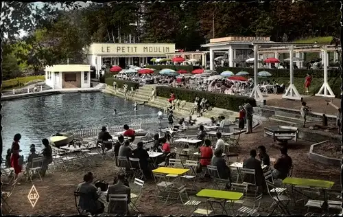 Ak Plombières les Bains Lothringen Vosges, Le Petit Moulin au milieu de la forêt