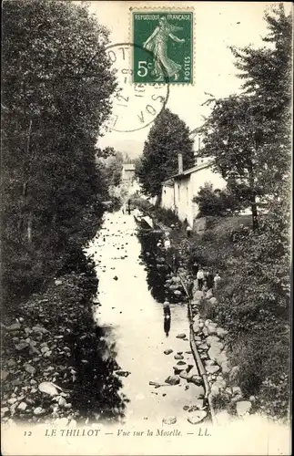 Postkarte Le Thillot Lothringen Vogesen, Blick auf die Mosel