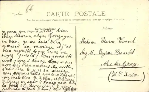 Postkarte Ballon d&#39;Alsace Vosges, Notre Dame