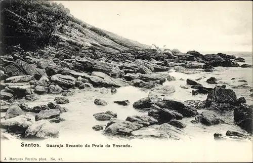 Ak Santos Brasilien, Guaruja Recanto da Praia da Enseada