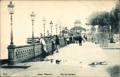 Ak Rio de Janeiro Brasilien, Caes Pharoux