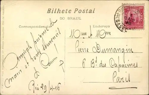 Ak Rio de Janeiro Brasilien, Caes Pharoux