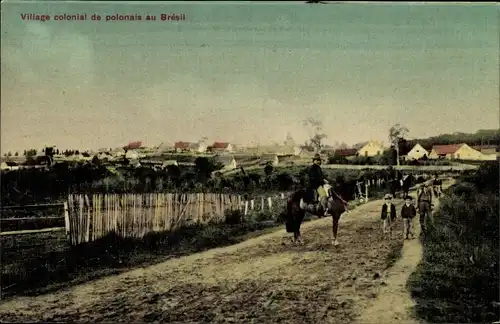 Ak Brasilien, Village colonial de polonais