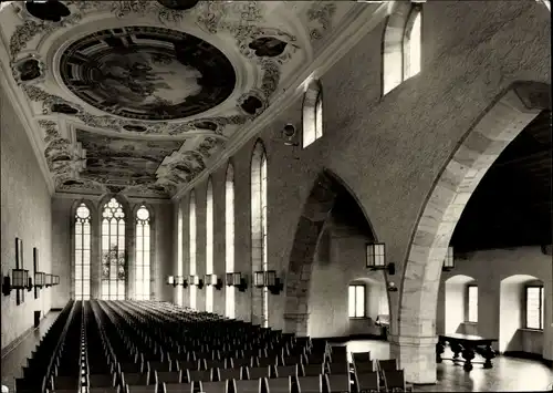 Ak Saalfeld an der Saale Thüringen, Thür. Heimatmuseum Saalfeld, Fest- und Konzertsaal, Inneres