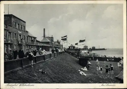 Ak Wilhelmshaven in Niedersachsen, Am Strand