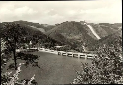 Ak Hohenwarte Thüringen, Hohenwartetalsperre, Pumpspeicherwerk