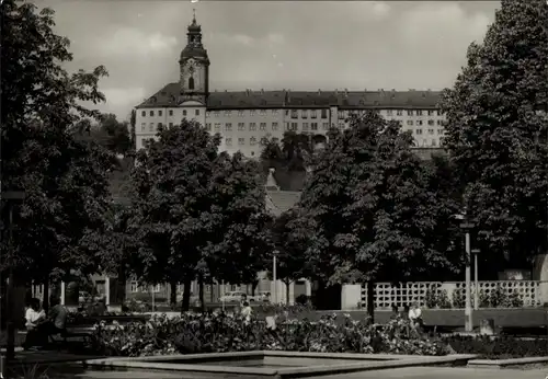 Ak Rudolstadt in Thüringen, Wilhelm Pieck Platz, Heidecksburg