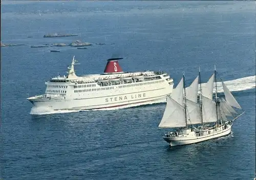 Ak Fährschiff, Stena Line, Segelschiff