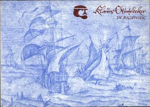 Künstler Ak von Wangelin, Dramatische Ballade Klaus Störtebeker, Eintrittskarte Naturbühne Ralswiek