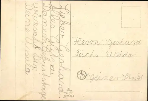 Künstler Ak Felsch, Kinder rauchen eine Zigarre, Streichhölzer