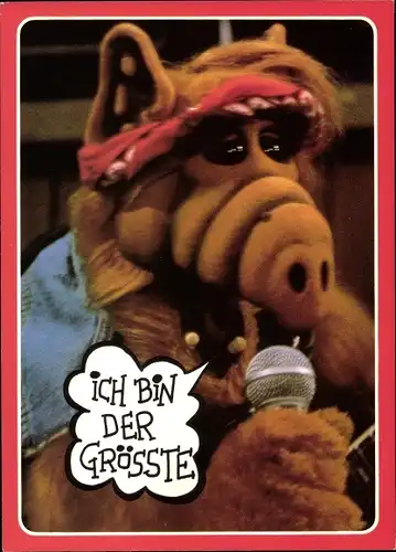 Ak Ich bin der Größte, Alf mit Mikrofon