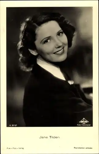 Ak Schauspielerin Jane Tilden, Portrait