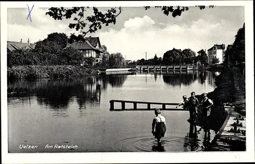 Ak Uelzen in Niedersachsen, Am Ratsteich, Kinder