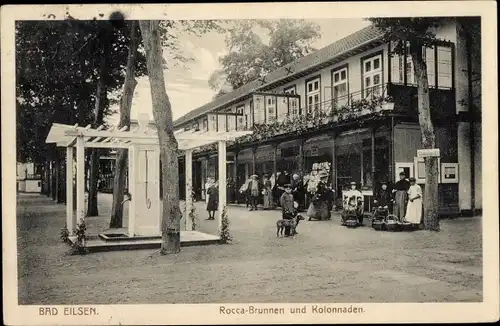 Ak Bad Eilsen, Rocca Brunnen, Kolonnaden