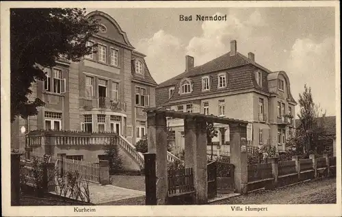 Ak Bad Nenndorf an der Weser, Kurheim, Villa Humpert