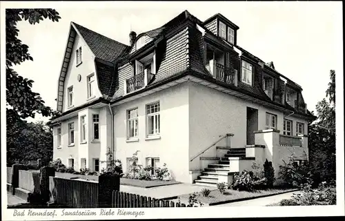 Ak Bad Nenndorf an der Weser, Sanatorium Riebe-Niemeyer