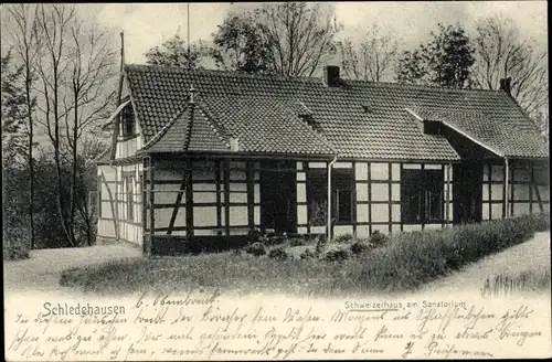 Ak Schledehausen Bissendorf in Niedersachsen, Schweizerhaus am Sanatorium