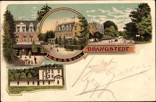 Litho Drangstedt Geestland, Ortsansichten, Kurhaus