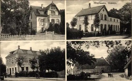 Ak Hitzhusen in Holstein, Gehöft, Teilansichten